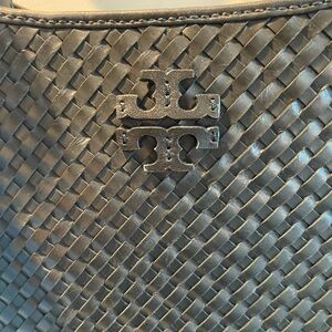 TORY BURCH★THEA WOVEN MINI WEB SHOULDER BAG / NEW NEVER USED